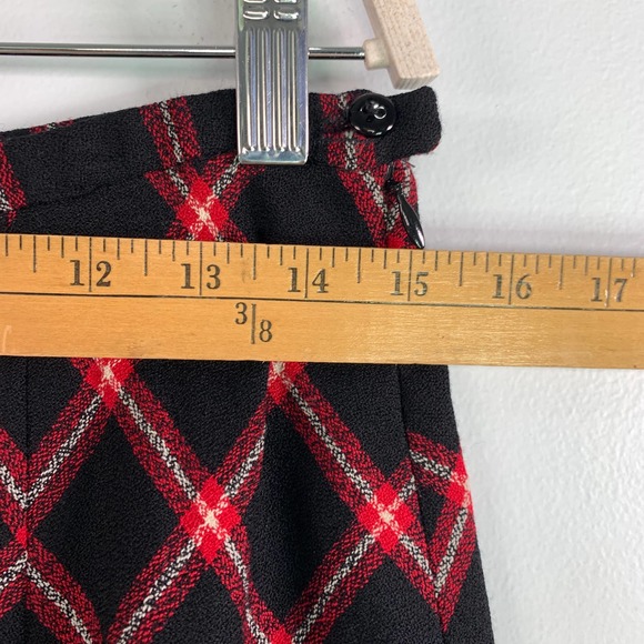 Pendleton 100% Virgin‎ Wool Maxi Aline Red/Black Diamond Pattern Maxi 12 - Picture 3 of 6